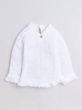 Little Angels 2 Pcs Sweater Set Solid V-Neck Baby Wool White Pullover and Pants For Baby Girls Sweater Sets Mini Fashion, Major Cuteness Set